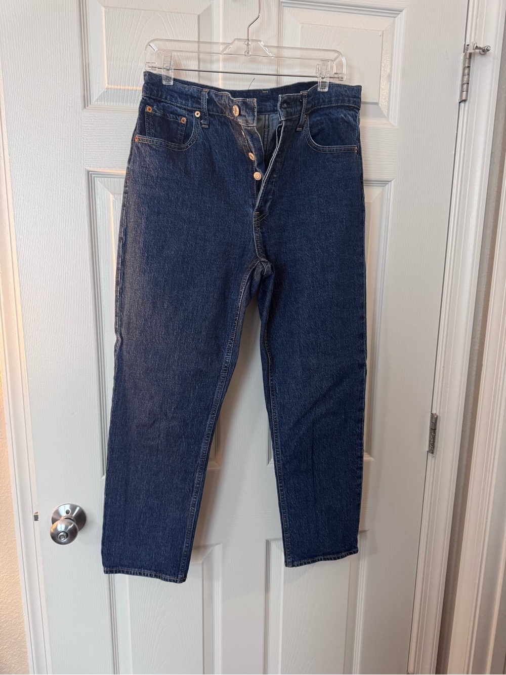 GAP Cheeky Straight High Rise Blue Denim Jeans